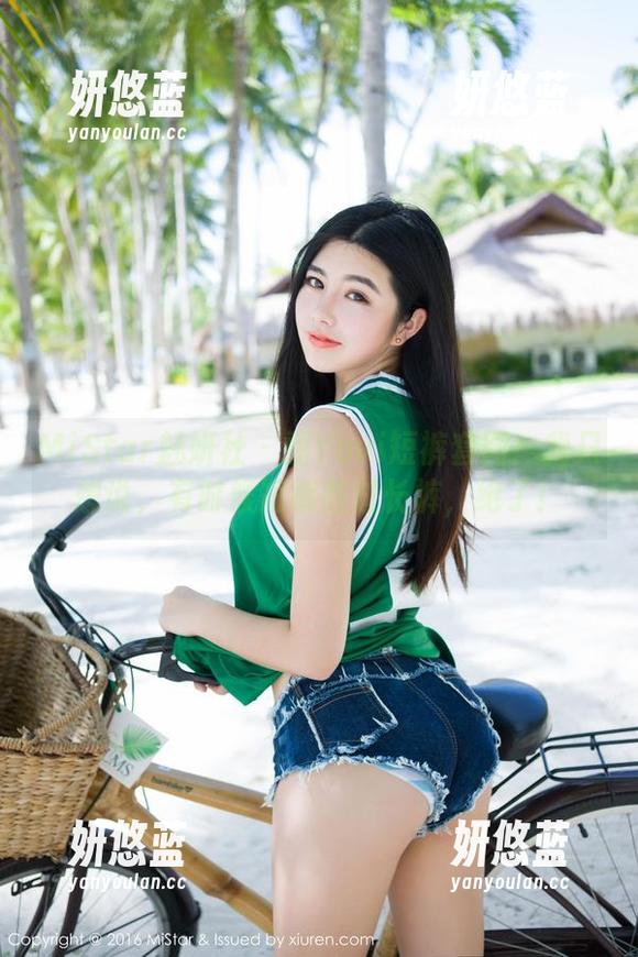 MiStar魅妍社 - 丽Yovi短裤套图：我只想说，有时候短裤胜过长裤，绝了！
