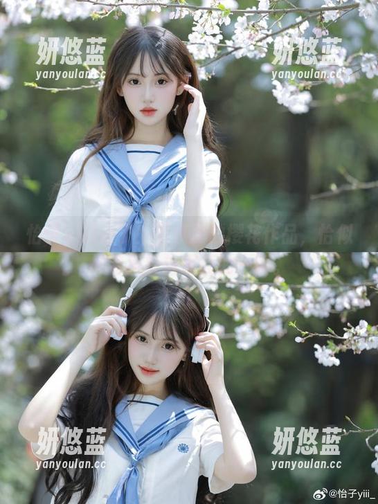 怡子yiii来了！不收费的樱花作品，恰似被春风轻轻碾压的一瞬。